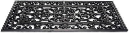 DII Rubber Doormats Collection All Weather, 18x30, Lattice