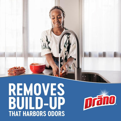 Drano EarlyAction Foamer, Drain Clog Remover & Cleaner, Unclogs Hair, Grease, Soap & Slow Drains, Removes Sources of Odor, Safe for Septic, Pipes, Garbage Disposals, Showers & Sinks, 17 Fl Oz