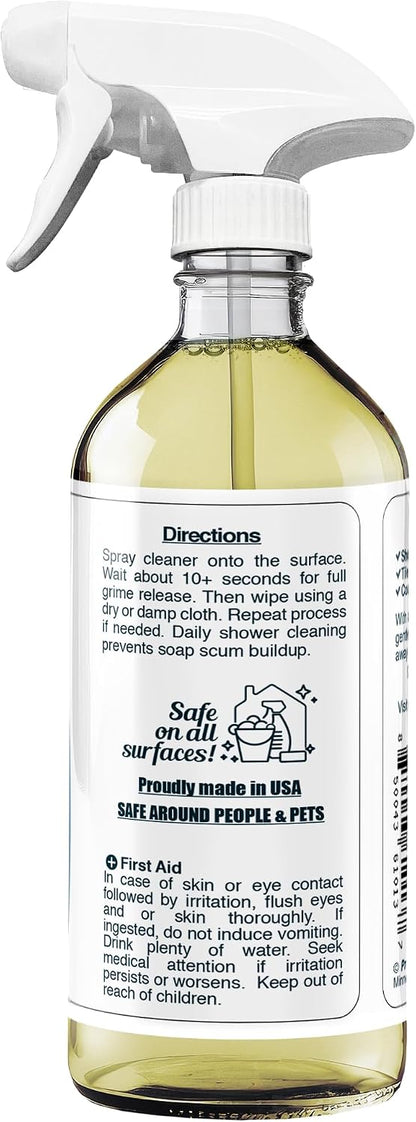 Degreaser Cleaner Heavy Duty Cleaning Spray 16 oz - Kitchen Cleaner for Stubborn Splatters, Stove Top, Grill, Drip Pans, & Oven Cleaner - Safe on All Surfaces - Fresh Scent