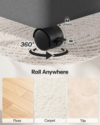 Double Laundry Hamper with Lid and Wheels, 150L Large Laundry Basket with 2 Sections & Removable Liner Bags, Rolling Dirty Clothes Basket with Handles for Bedroom, Bathroom, Dorm, College