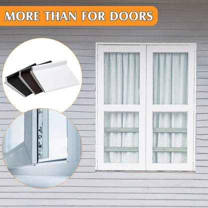 Jetec 6 Peices Self-Adhesive Door Corner Seals, Gap Filler Seal Strip Weather Stripping Draft Stopper Door Frame Seal Corner Foam for Weather Protection Isolation of Noise(Black)