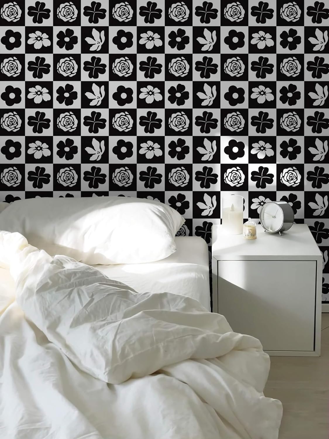 Heroad Boho Peel and Stick Wallpaper Beige Renter Friendly Wall Paper Peel and Stick Modern Contact Paper Neutral Geometric Wallpaper for Bedroom Bathroom Cabinets Decor Vinyl Waterproof 17.3"x78.7"