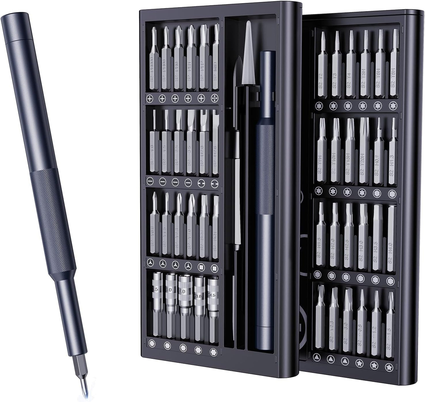 AXTH 25-in-1 Small Precision Screwdriver Set, Professional Magnetic Mini Repair Tool Kit for Phone, Computer, Watch, Laptop, Macbook, Ring Doorbell, Eyeglass, Electronic, [Bearing Steel] Screw Driver