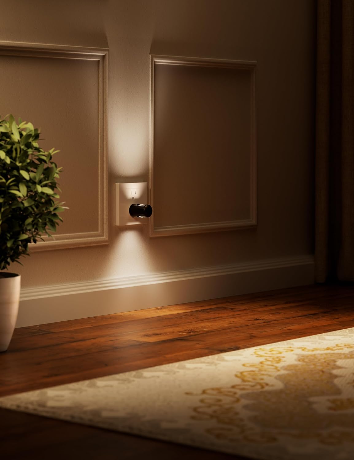 TSEXES Plug-in LED Night Lights,Dusk to Dawn Sensor,2700K,Bedroom, Hallway, Bedroom,Kitchen, Stairways, Non-Dimmable,6 Pack