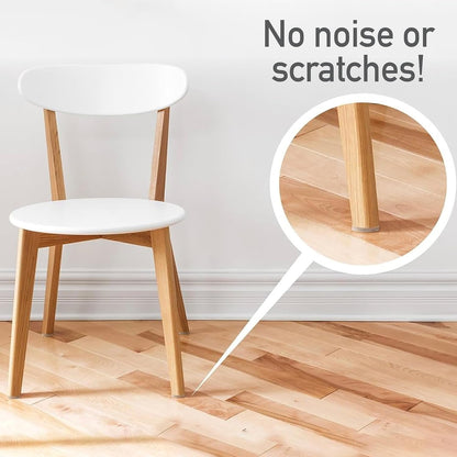softtouch 7/8" Round Nail On Heavy Duty Felt Furniture Pads for Wood Furniture, Protect Hard Floor Surfaces from Scratches, Brown (8 Pack)
