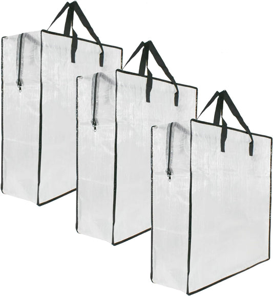 Clear Storage Bags with Zipper and Handles, Blanket Bags For Closet Storage, Moving and Packing Supplies for College, Underbed Storage Organizer for Clothes Pillow Bedding Christmas Wreath