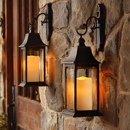 Raycare Outdoor Waterproof Flameless Candles, Battery Operated LED Electric Candles with Remote and Timers, Fake Pillar Candle for Patio, Porch, and Wedding Decor, Ivory, Set of 3(3"x4" 5" 6")
