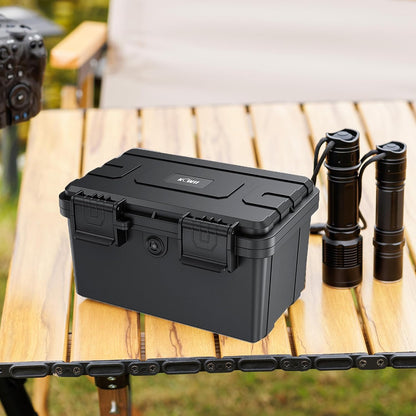 24 Slots CR2 CR123 CR123A Lithium Battery Organizer Case, IP67 Waterproof Hard Case for CR17345/CR16340/CR18350/CR15270(CR2) Explosionproof Batteries Storage Holder for Household Outdoor Camping