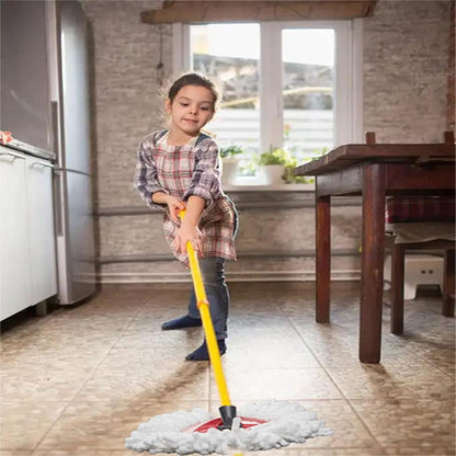 2 Pack Mop Heads Replacements - 40% More Cleaning Power, Spin Mop Heads Replacements for O Cedar Easy Wring 1-Tank System, Deep Cleaning, Microfiber and Machine Washable