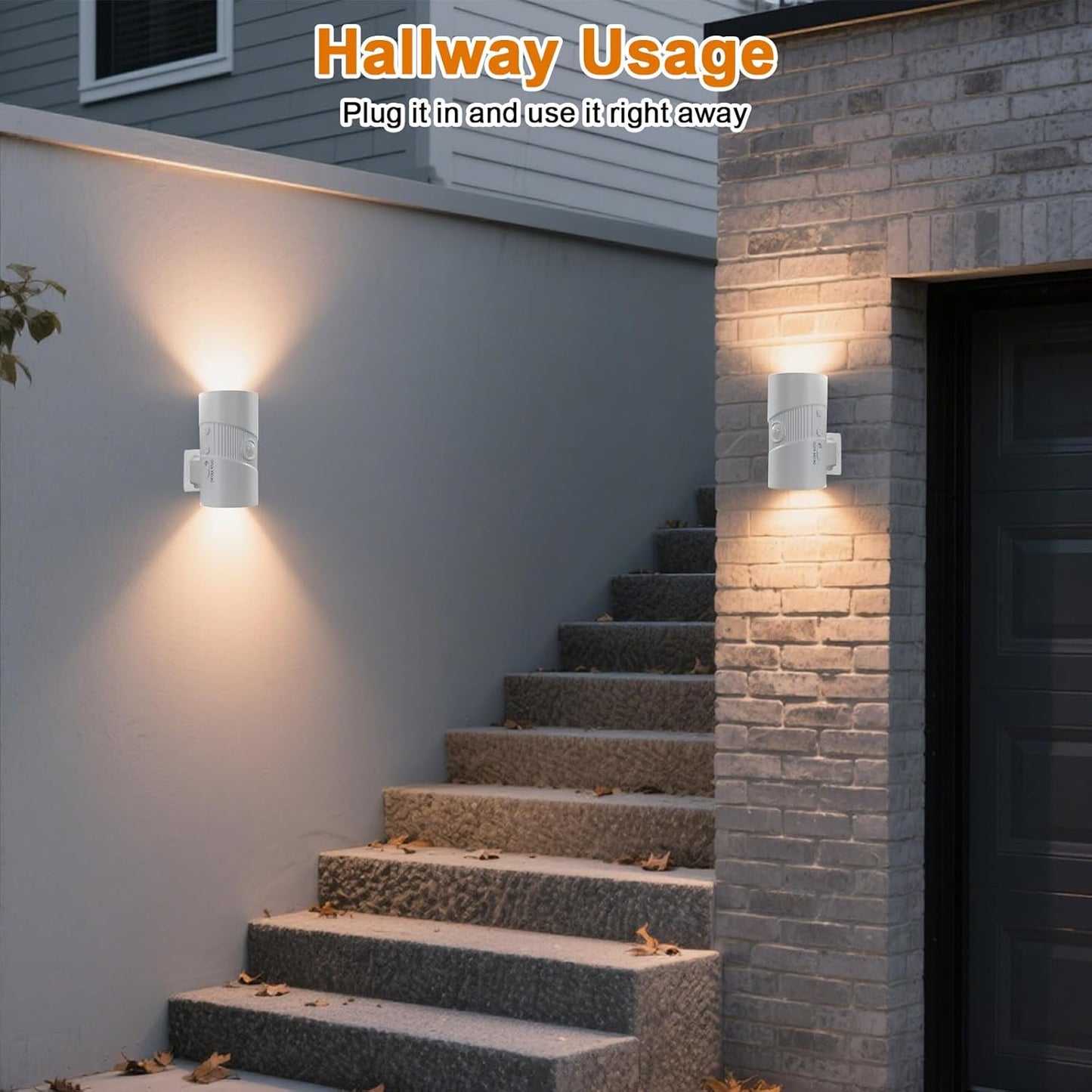 LED Night Light Plug in, Modern Night Lights Plug into Wall, Motion Activated Night Light, 0-100LM Soft White 3000K, Adjustable Brightness Night Lights for Hallway Bedroom Stairway, 2 Pack