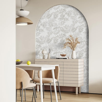 Neutral Leaf Peel and Stick Wallpaper Boho Contact Paper for Cabinets and Drawers Modern Removable Self Adhesive Wallpaper for Bedroom Bathroom Waterproof Contact Paper Beige 78.7inL 17.3inW