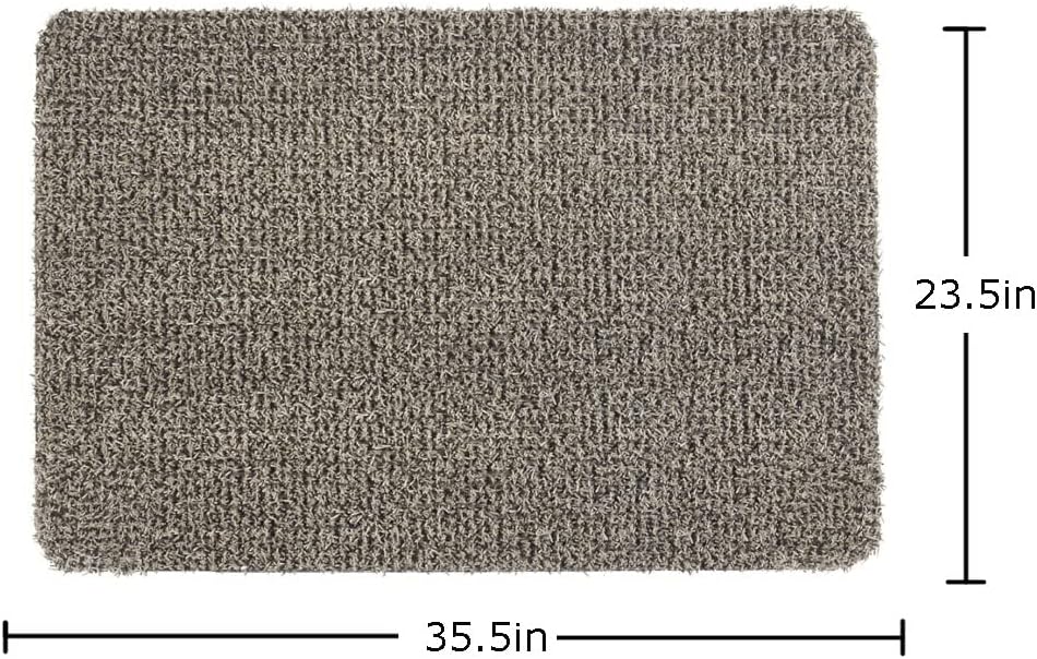 Clean Machine 10376913 Astroturf Dirt Trapper Doormat, 23.5" x 35.5", Flair Earth Taupe