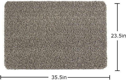Clean Machine 10376913 Astroturf Dirt Trapper Doormat, 23.5" x 35.5", Flair Earth Taupe