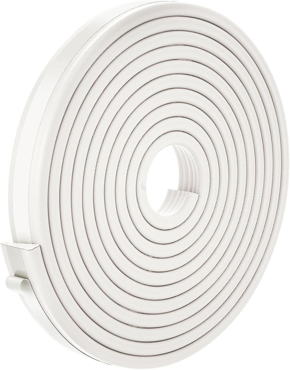 QDiShi 196" Wedge-Shape Weather Stripping Door Seal Weatherproof Foam Seals Self Adhesive Insulation Anti-Collision Strip Soundproofing Frame Insulation Tape Fits 0.13-0.31" Gaps(Grey)
