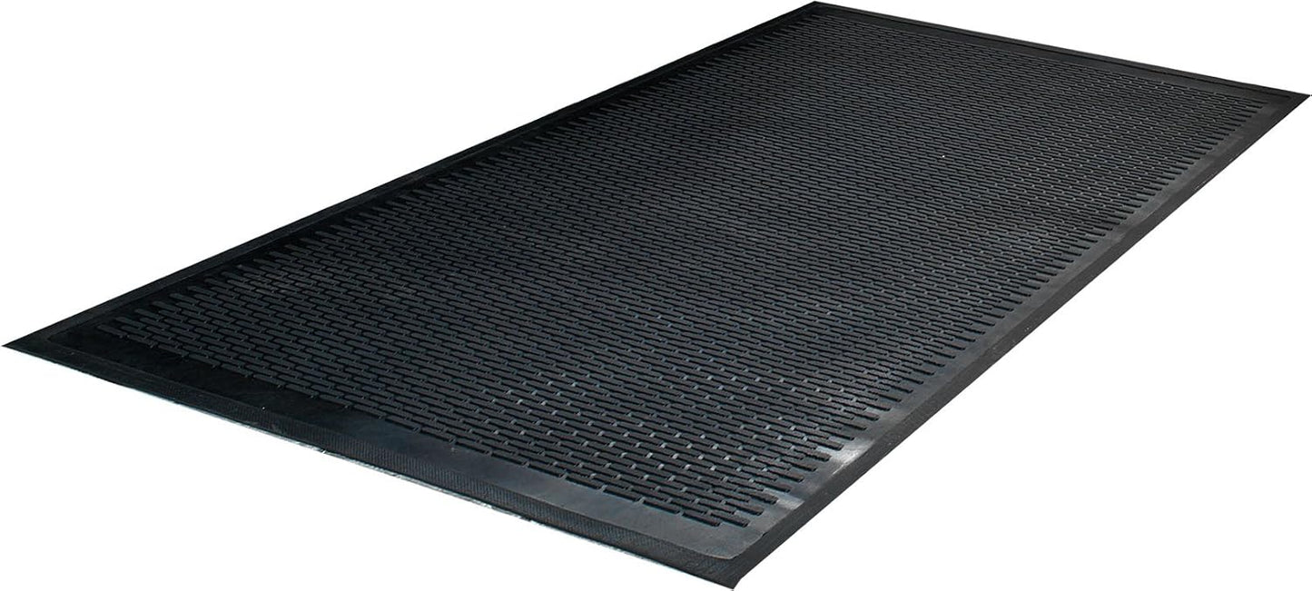 Guardian - MLL14030500 Clean Step Scraper Outdoor Floor Mat, Natural Rubber, 3'x5', Black, Ideal for any outside entryway, Scrapes Shoes Clean of Dirt and Grime