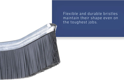 Grout Cleaner Scrub Brush Deep Tile Joints - Stiff Angled Bristles for Showers, Bathtubs, Kitchens - Multi-Surface All-Around Household Cleaning Tool