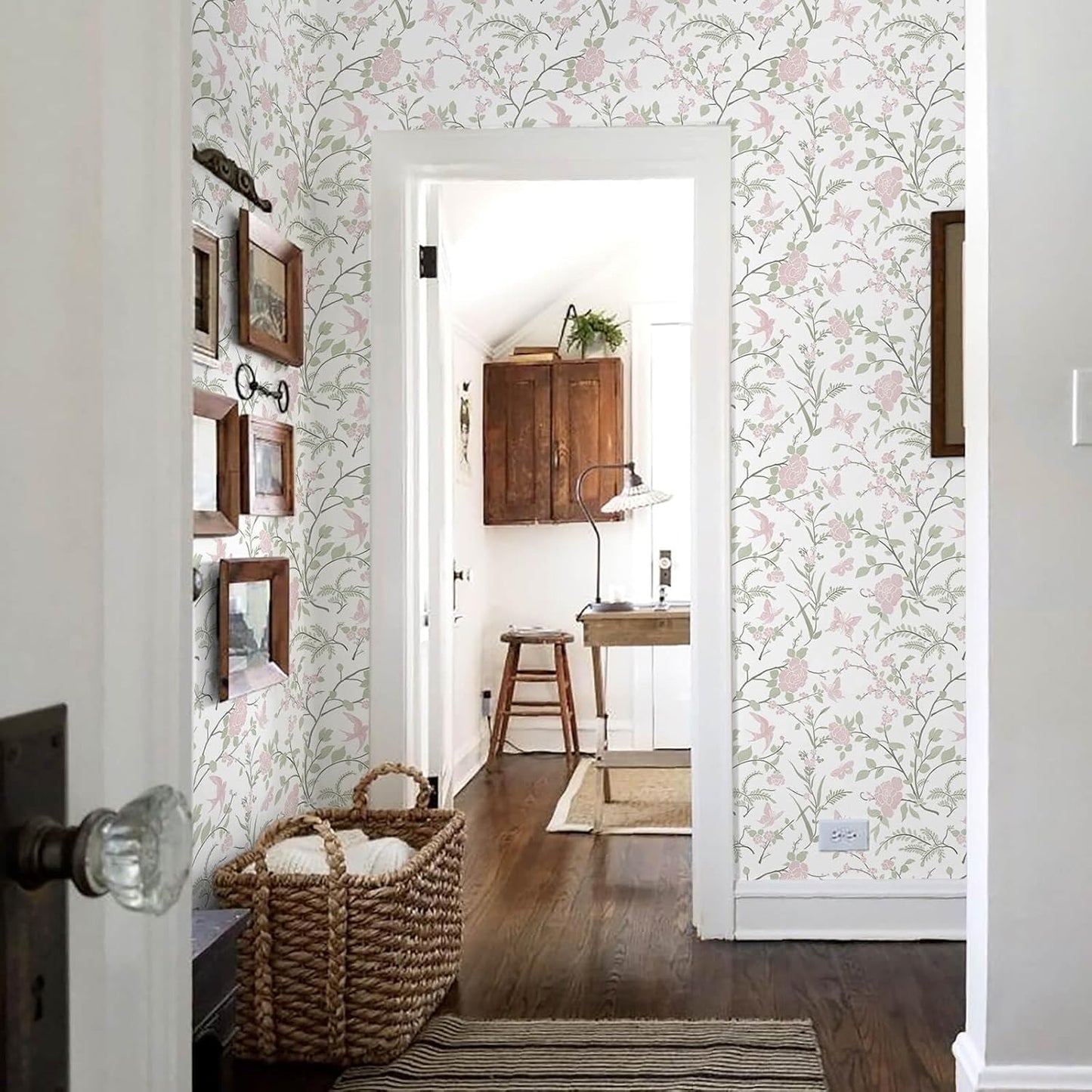 Boho Wallpaper Neutral Peel and Stick Wallpaper 78.7"x17.3" Geometric Wall Paper Beige and White Contact Paper Textured Removable Vinyl Waterproof for Bedroom Farmhouse Kitchen Bathroom