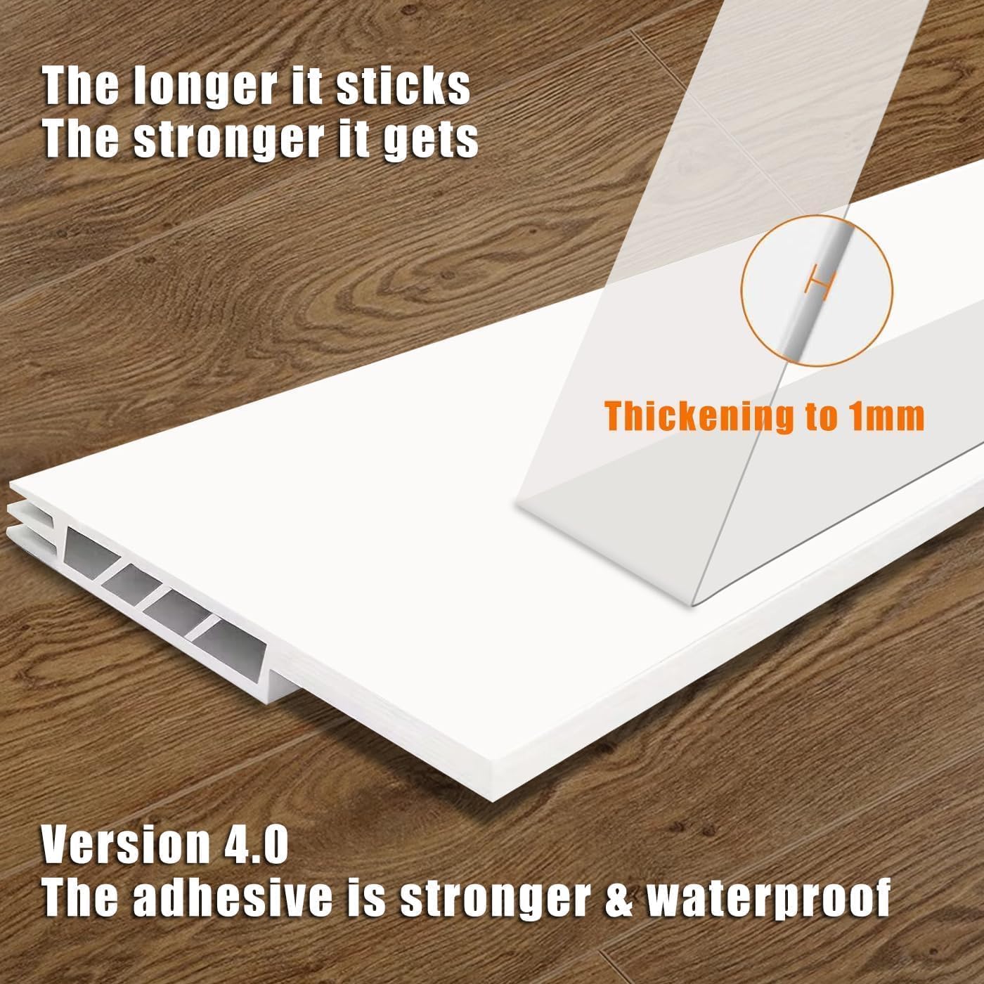 Suptikes 2 Pack Door Draft Stopper，Door Sweep for Exterior & Interior Doors,Door Bottom Seal Dust and Noise Insulation Weather Stripping Draft Guard Insulator, 2" W x 39" L, Black