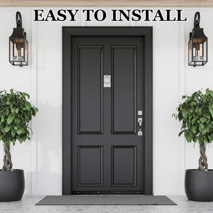 FoldTier 4 Pcs All-Season Door Sweep for Bottom of Door Exterior and Interior, Aluminum Alloy and Rubber, Commercial Weather Stripping Draft Stopper for Threshold Seal (1-3/4 x 36 Inch,Black)