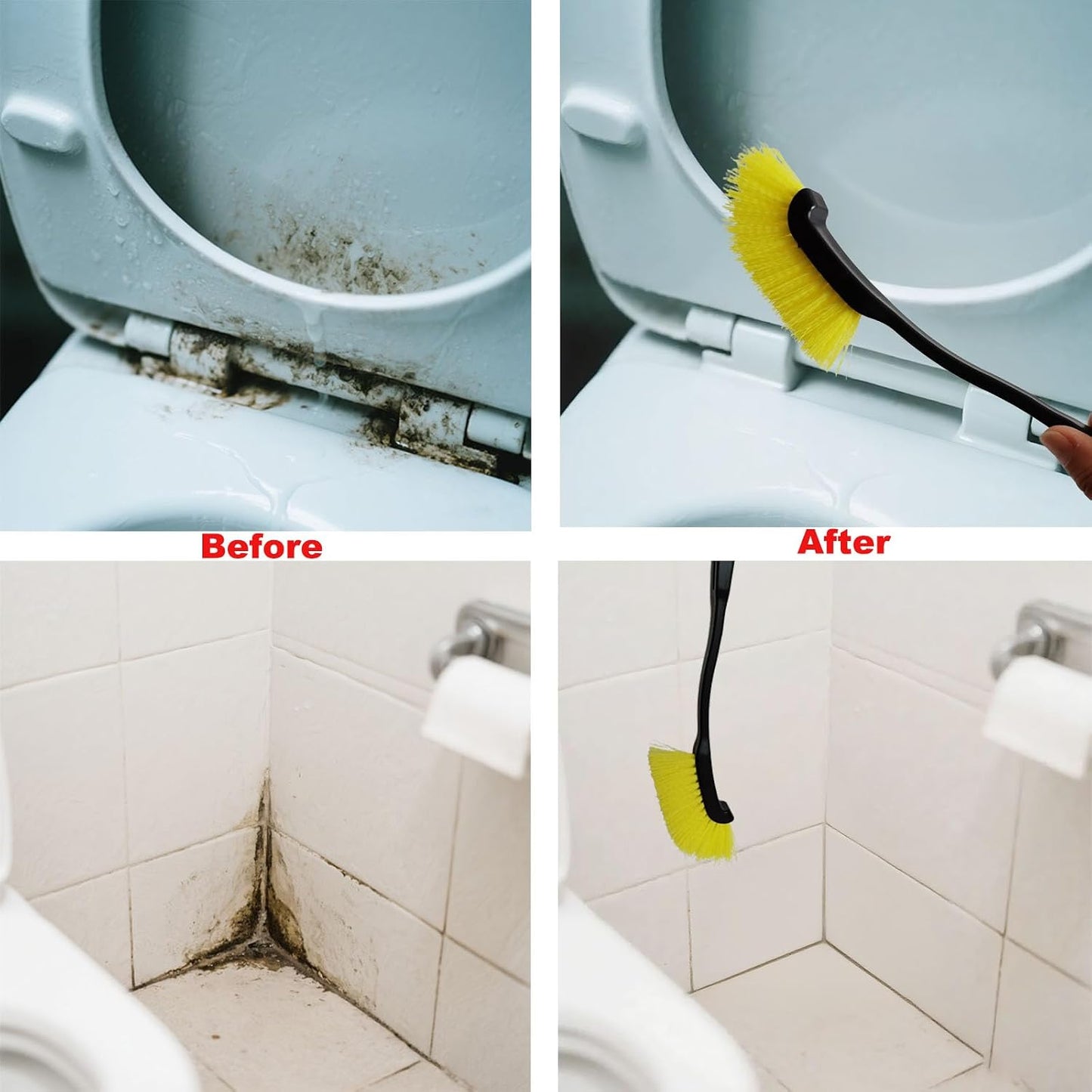 Crevice Cleaning Brush Multi Functional Gap Scrub Brush Tools for Kitchen Corners, Faucets, Baseboards & Bathroom Shower Tile Gaps, Grout, Sink & Household Tight Spaces, Dead Corners, Vehicle, Window