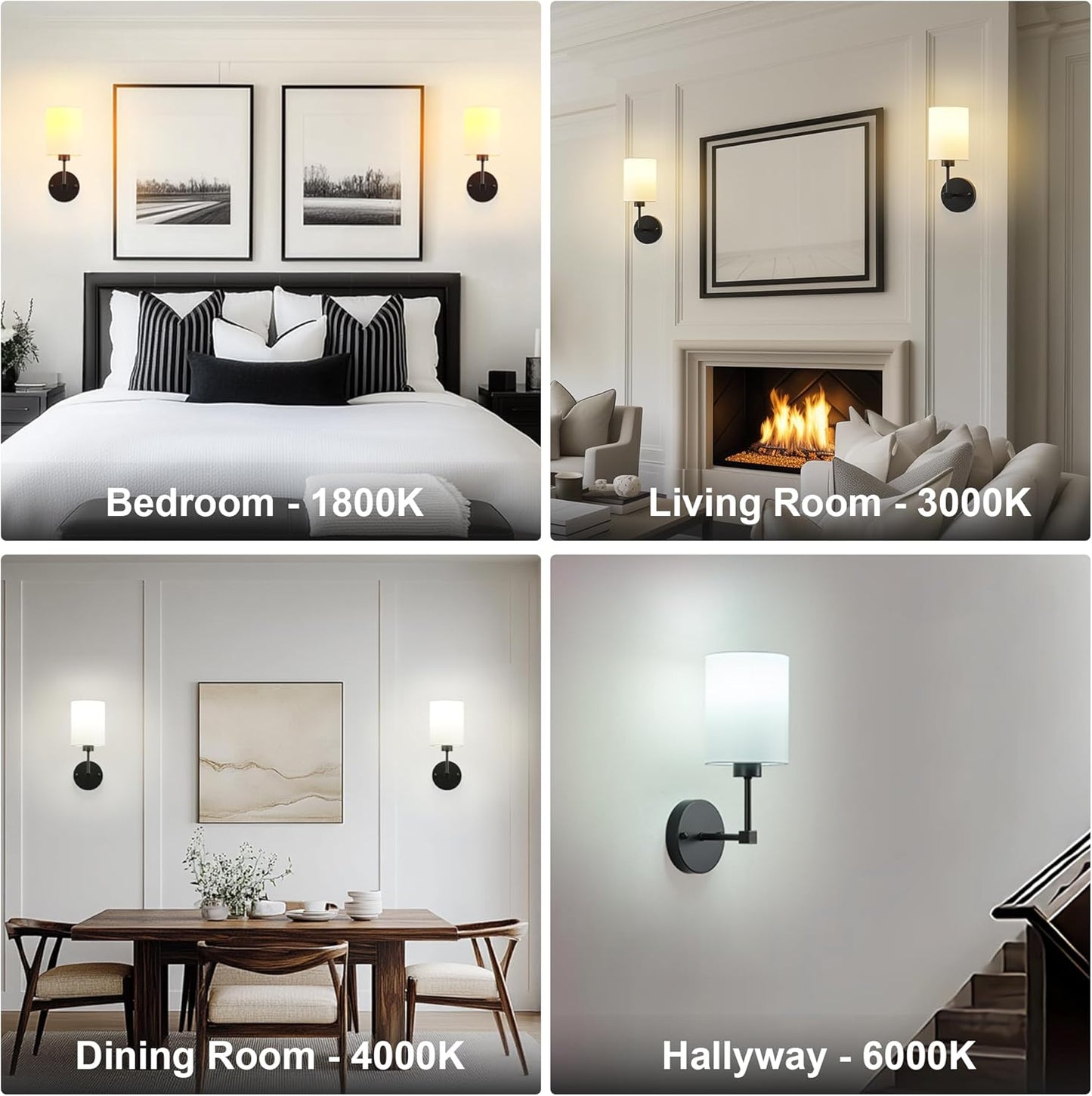 Battery Operated Wall Sconces Set of Two,Wireless Rechargeable Wall Light With Remote Control, Dimmable, Amber Light/Warm White/Natural White/Daylight/RGB, Timer,for Living Room,Bedroom,Entryway,Gold