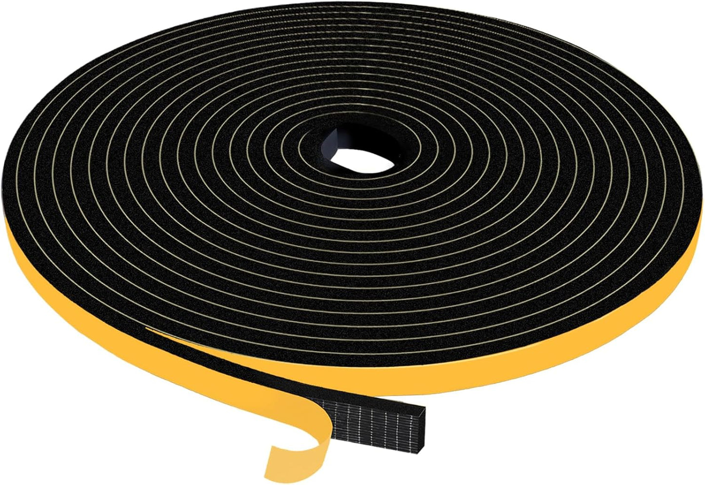 33Ft Weather Stripping Door Seal,Self Adhesive Weather Strip,Window Weather Stripping Sound Proof,Insulation,Strong Adhesive,Use for Door Frame/Window/Gaps(1/2 in x 1/4 in)