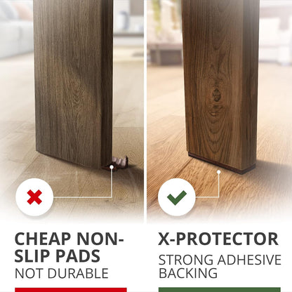 X-PROTECTOR Non Slip Furniture Pads – 12 Premium Furniture Grippers 3"! Best SelfAdhesive Rubber Feet Furniture Feet – Ideal Non Skid Furniture Pad Floor Protectors – Keep Furniture in Place!