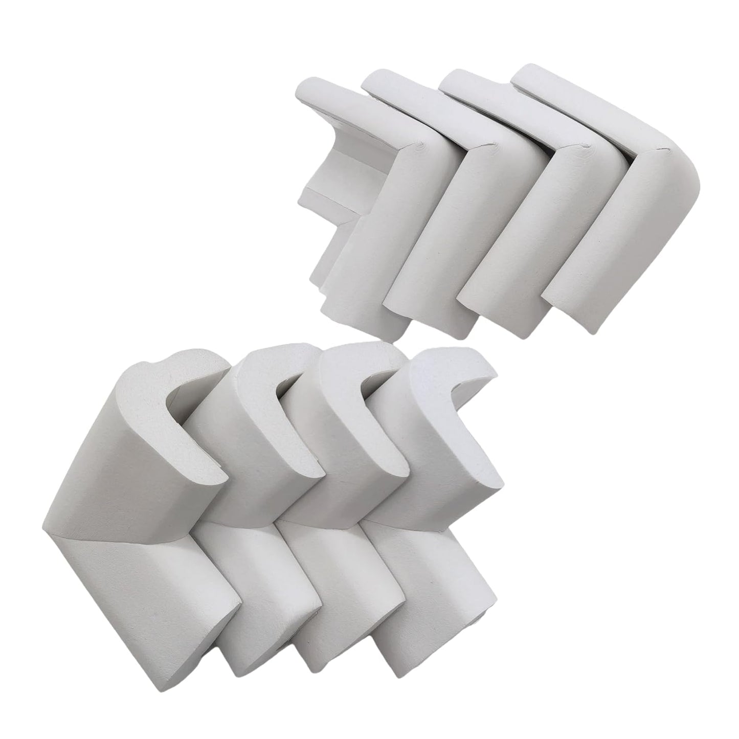 M2cbridge L Shape Extra Thick Furniture Edge Wall Corner Guard Desk Edge Cushion Bumper 6.5 Ft (Off White)
