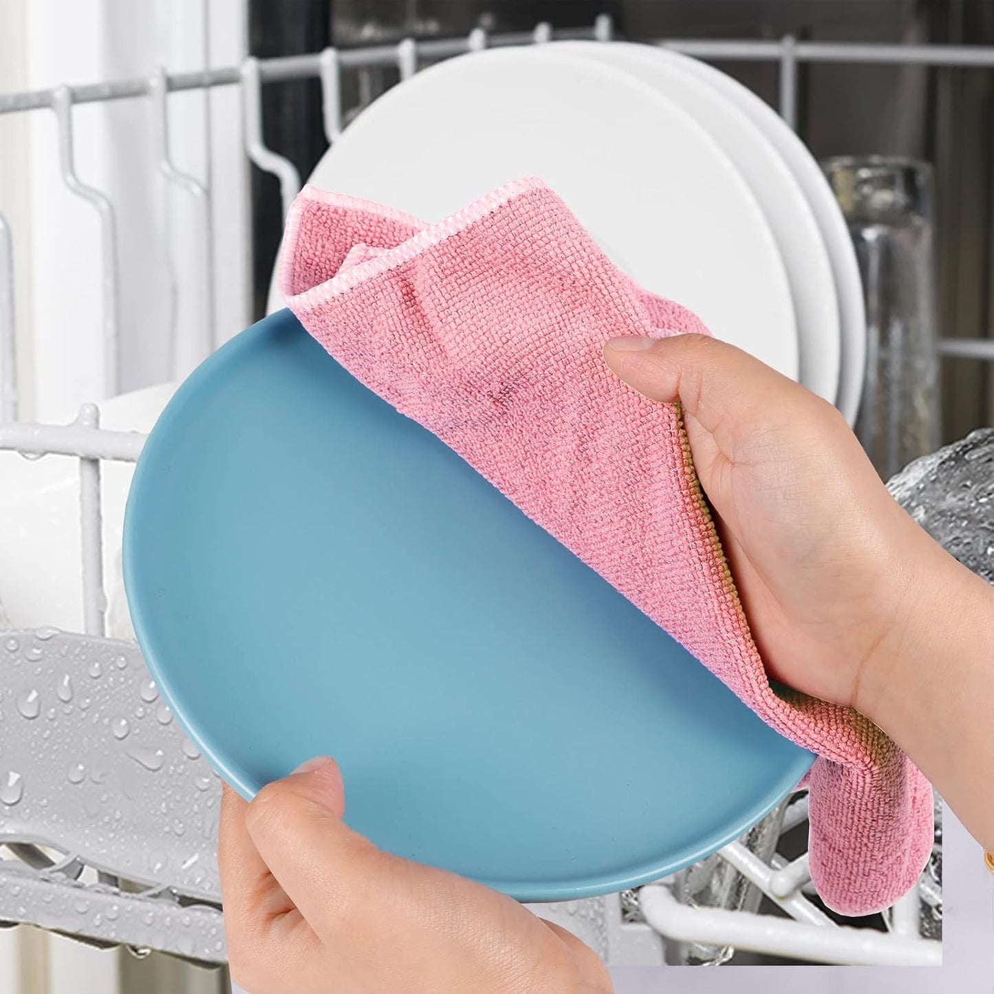 6Pcs Steel Wool Scrubbers - Flexible Scrubber Pads for Cleaning Dishes, Pots, Pans, Grills and Sinks