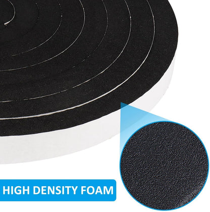 DGSL Foam Insulation Tape, 1/2In x 1/4In x 33Ft Weather Stripping Door Seal Strip for Doors and Windows,Sliding Door,Sound Proof Soundproofing Door Seal,Weatherstrip,Air Conditioning Seal Strip