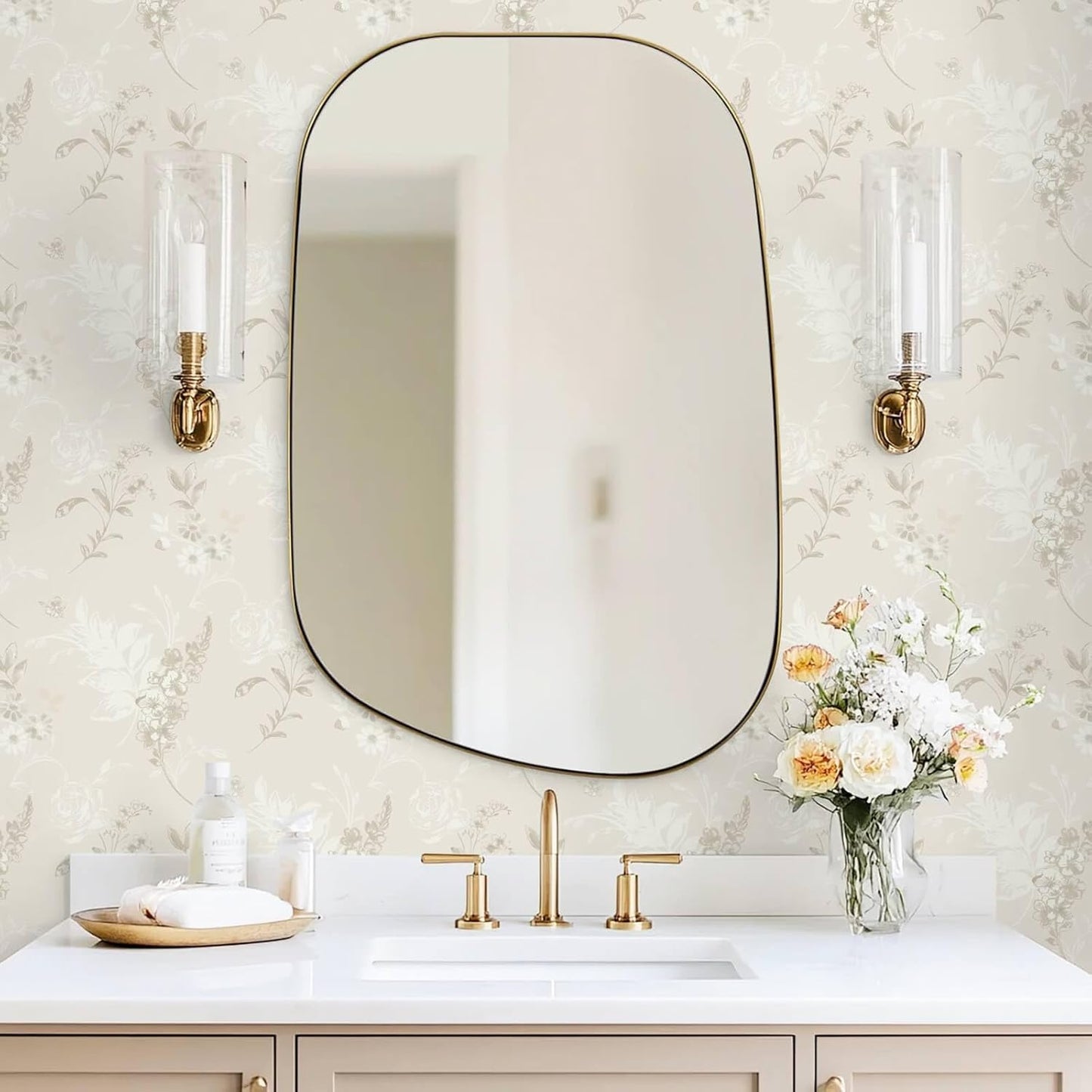 Heroad 16.1''x118'' Floral Peel and Stick Wallpaper Vintage Contact Paper Pink Rose Wall Paper Removable Renter Friendly Wallpaper for Bathroom Bedroom Nursery Waterproof Self Adhesive Vinyl Rolls