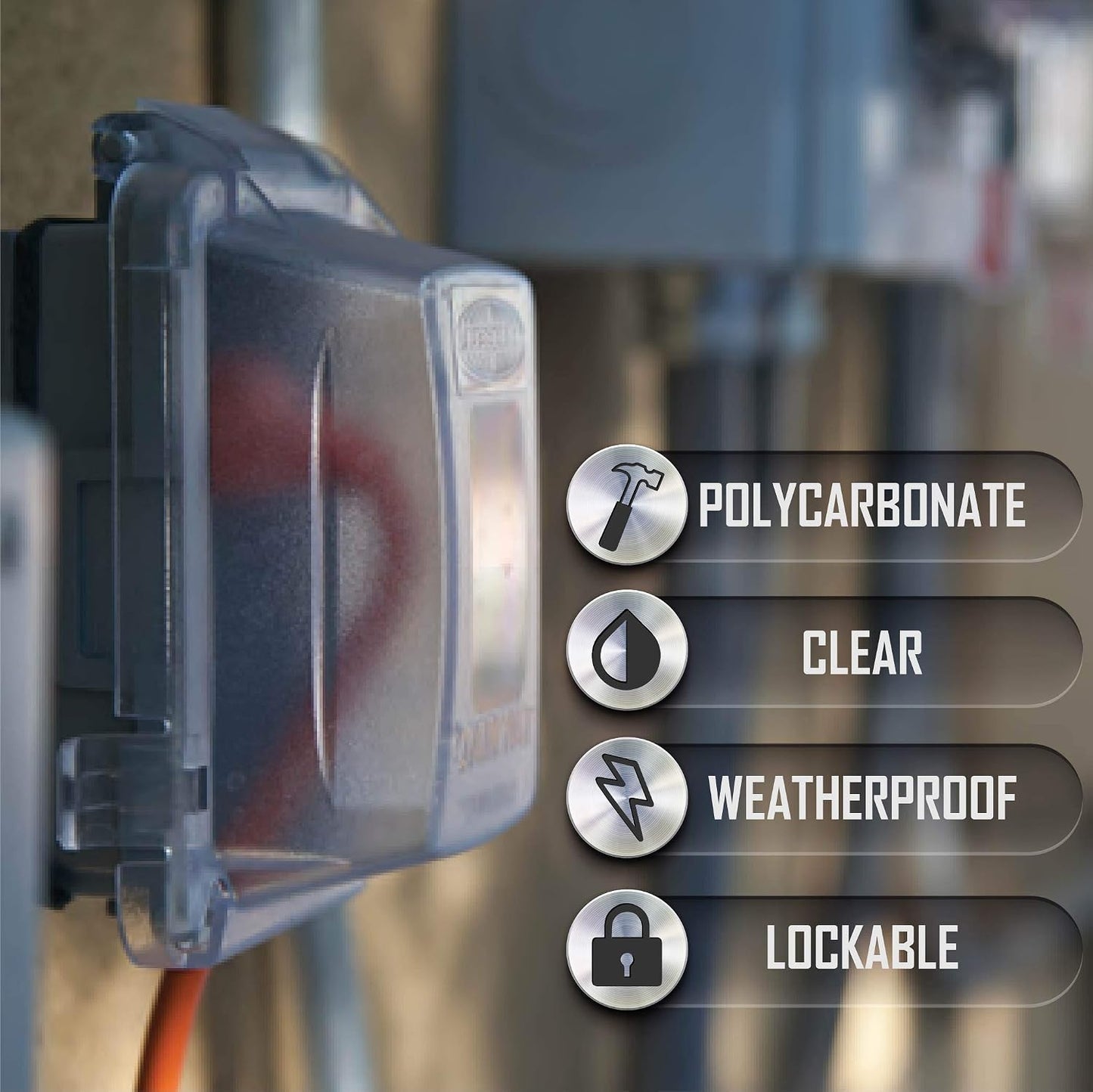 TayMac 1-Gang Weatherproof Electrical Outlet Cover and Newhouse 1-Gang 14 cu in PVC Electrical Outlet Box