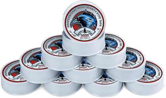 Supply Giant UUD12520-10 PTFE Thread Seal Tape for Plumbers, White 1/2 Inch x 520 Inch (Pack of 10 Rolls)