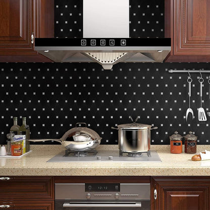 STICKGOO 10 Sheets Peel and Stick Backsplash, Polished Dolomite PVC Mixed Metal Gold Kitchen Backsplash, Stick on Backsplash Wall Tiles for Kitchen, Bathroom, RV