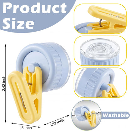 Geelin Dish Glove Clip with Suction Cup Easy Install Removable Transparent Plastic Wall Mounted Hook for Kitchen Use Space-Saving Washable Design for Dish Gloves Towels(2 Pcs)