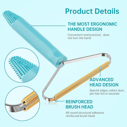 Lint Remover 3-Pack,Lint Shaver Cleaner Pro,Carpet Rake,Lint Brush,Fur Removal Tool,Portable Carpet Scraper,Clothes,Car Mats,Couch,Pet Bed,Furniture