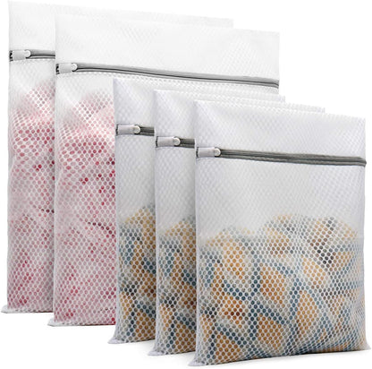 Muchfun 3Pcs Durable Honeycomb Mesh Laundry Bags for Delicates 16x20 Inches | (3 Large)