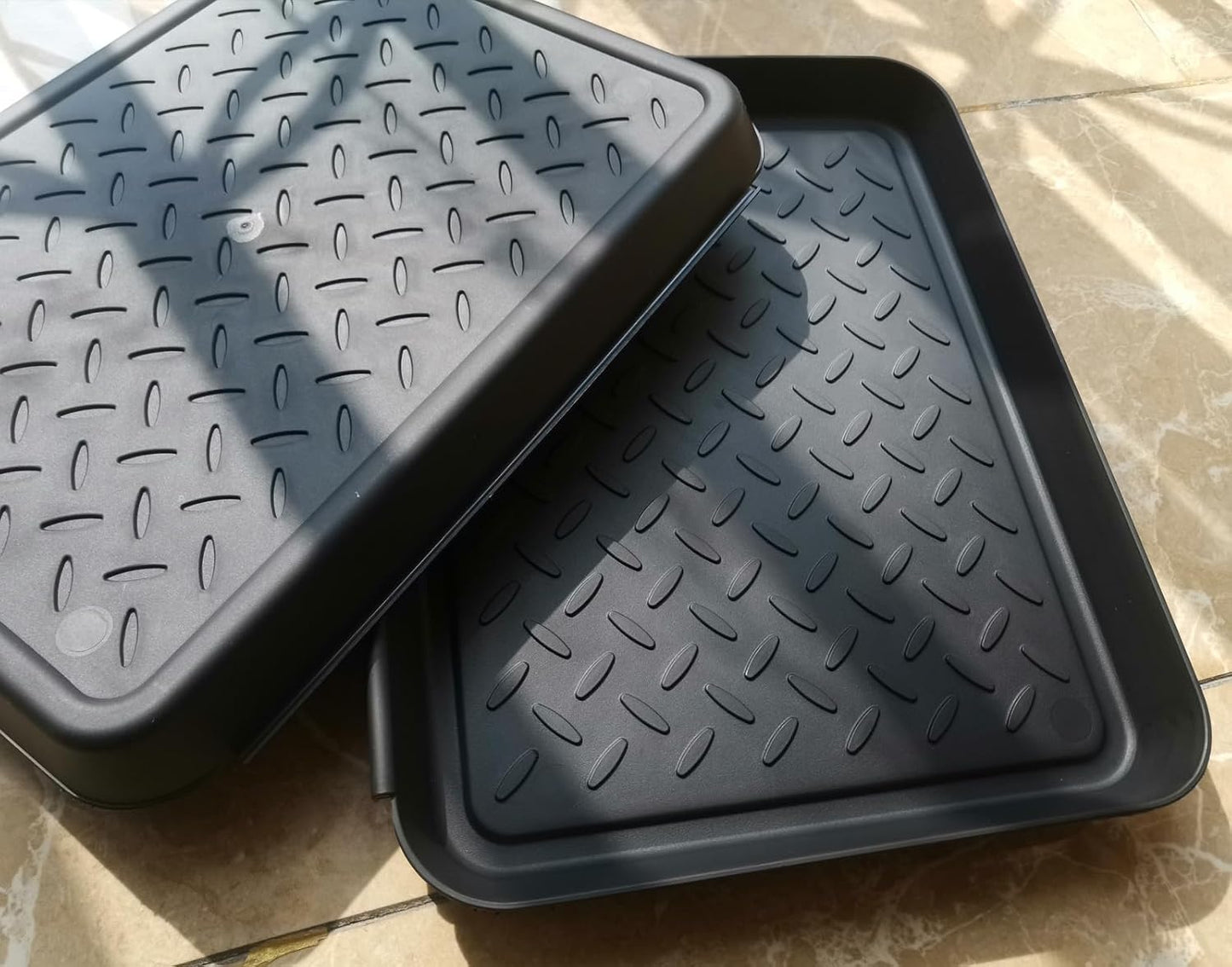 Rubber Boot Tray for Entryway,Boot Mat,Shoe Tray,Shoe Mat for Indoor and Outdoor Use (Soft Silicone Rubber, 29.5X14.9 inch)
