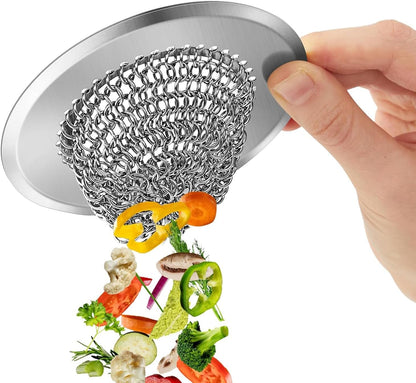 2 Pack 4.5 Inch Stainless Steel Sink Strainer Basket - 304 Stainless Steel Kitchen Sink Drain Filter, Universal Sink Mesh Basket, Hair Catcher, Food Waste Strainer, for Most Sinks