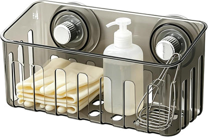 Sink Sponge Holder with Suction Cups Storage Rack with Suction Cups | Kitchen Sponge Holder for Dish Brush Soap Cleaning Tool Bathroom Shower Wall
