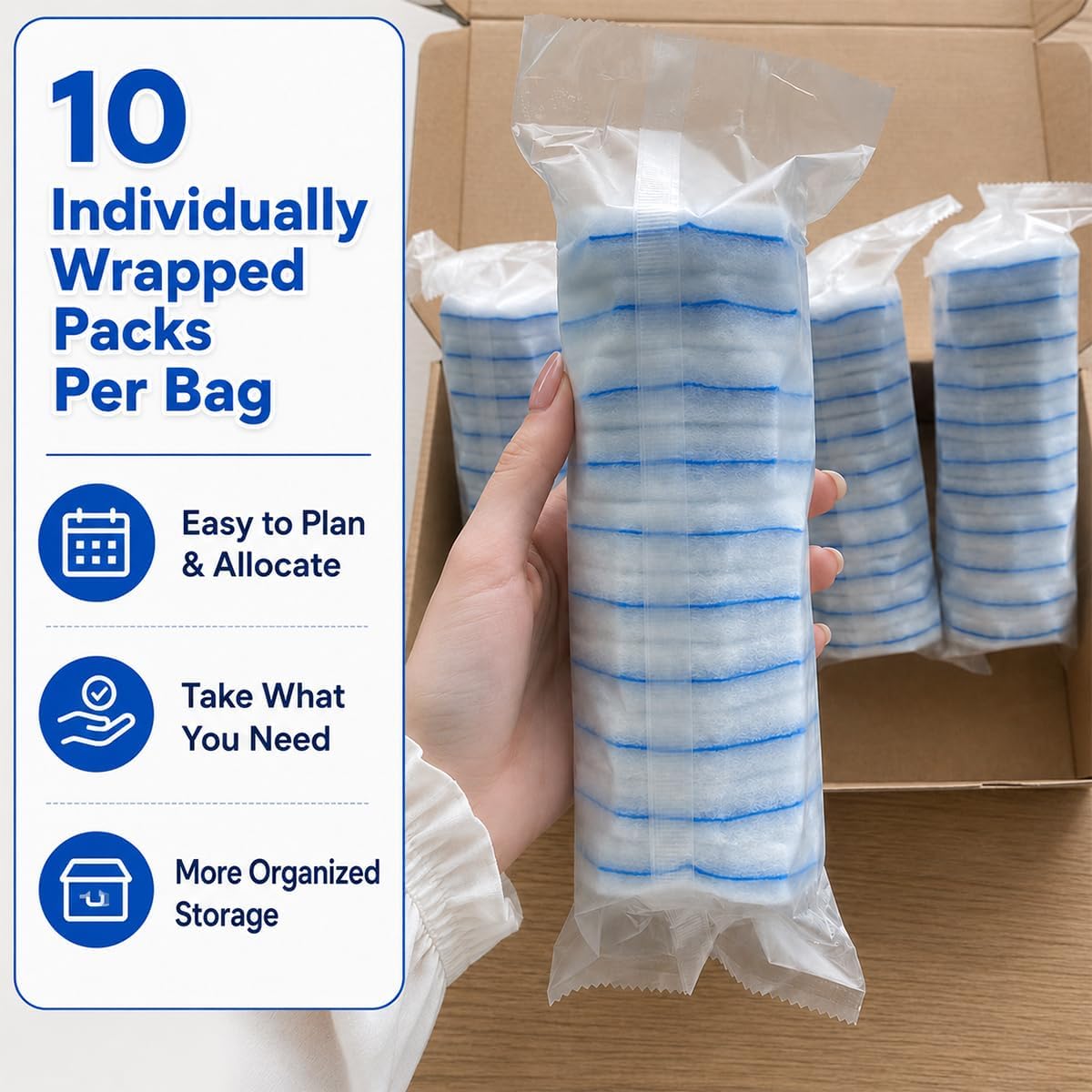 Toilet Wand Starter Kit – Disposable Toilet Bowl Brush Cleaning System, 50 Scrubbing Refills, Wand Handle & Wall-Mounted Hook