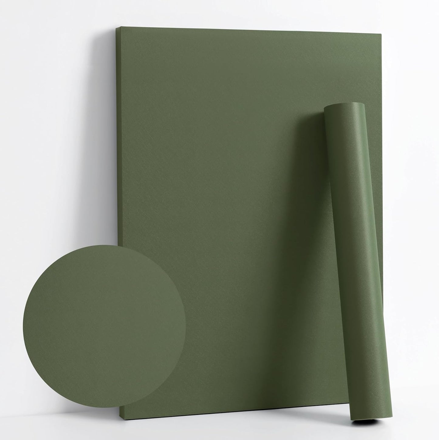 Dimoon 118''x17.7'' Green Peel and Stick Wallpaper Contact Paper Modern Self Adhesive Wall Paper Removable Renter Friendly Textured Solid Color Shelf Cabinet Vinyl Roll (118''x17.7'',Dark Green) - Colors A