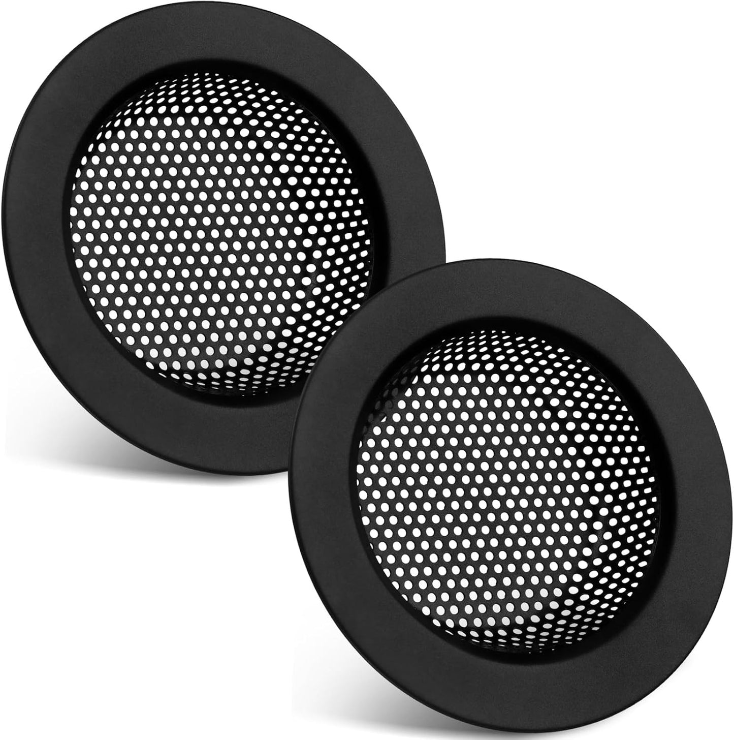 Retisee 2 Pcs Sink Strainer Stainless Steel Kitchen Sink Drain Strainer Basket Cover Mesh Hair Food Catcher, Large Wide Rim of 4.4 Diameter(Brushed Silver)
