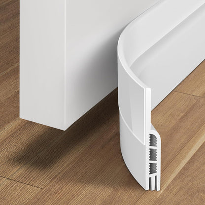 Holikme Door Draft Stopper Under Door Draft Blocker Insulator Doors Sweep Weather Stripping Noise Stopper Sheets, Rolls & Strips Strong Adhesive, White