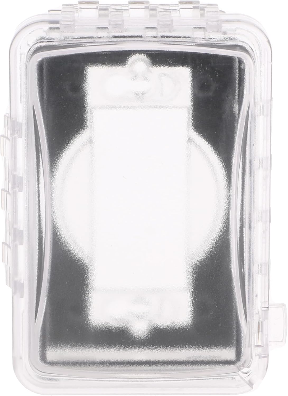 TayMac MM110C Weatherproof Single Outlet Outdoor Receptacle Cover, 5/8 Inches Deep, Clear