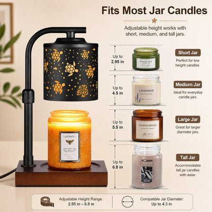 mocosa Candle Warmer Lamp with Adjustable Height Dimmable for New Home Decor Electric Candle Warmer for Jar Candles Birthday Gifts for Women Mom(Hummingbird)