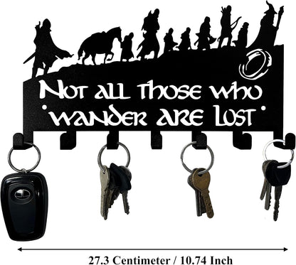 Decorative Metal Key Holder, Wall Mounted Key Hooks for Home