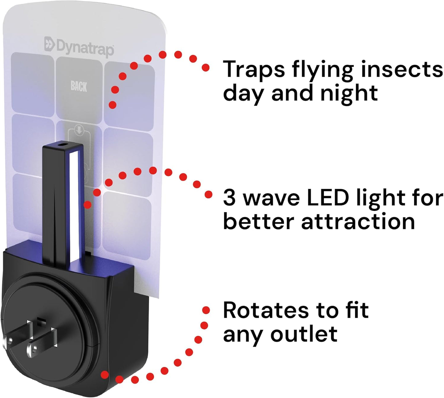 Dynatrap Glue Card Refills for Indoor Dynatrap Fly Trap Models DT3007 and DT3007W - 6 Glue Cards - 23007 - Discreet Indoor Insect Control - Includes 6 Official Refills