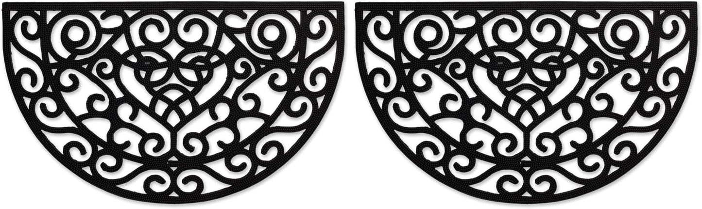 DII Rubber Doormats Collection All Weather, 18x30, Lattice