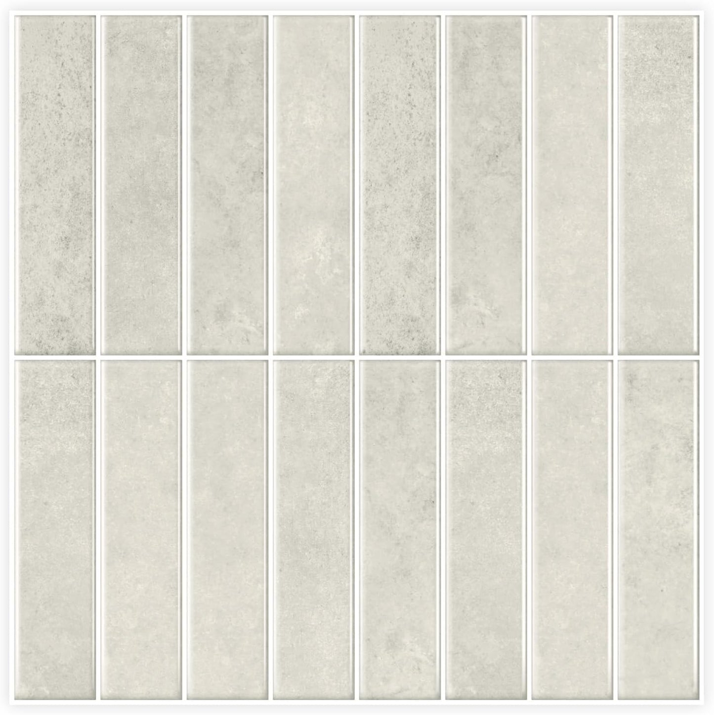 Alwayspon 10 Sheets 12x12inch Beige 3D Vinyl Backsplash Tiles, Self-Adhesive Peel and Stick Wall Tile Stickers Stick on Subway Tiles for Kitchen Bathroom Wall